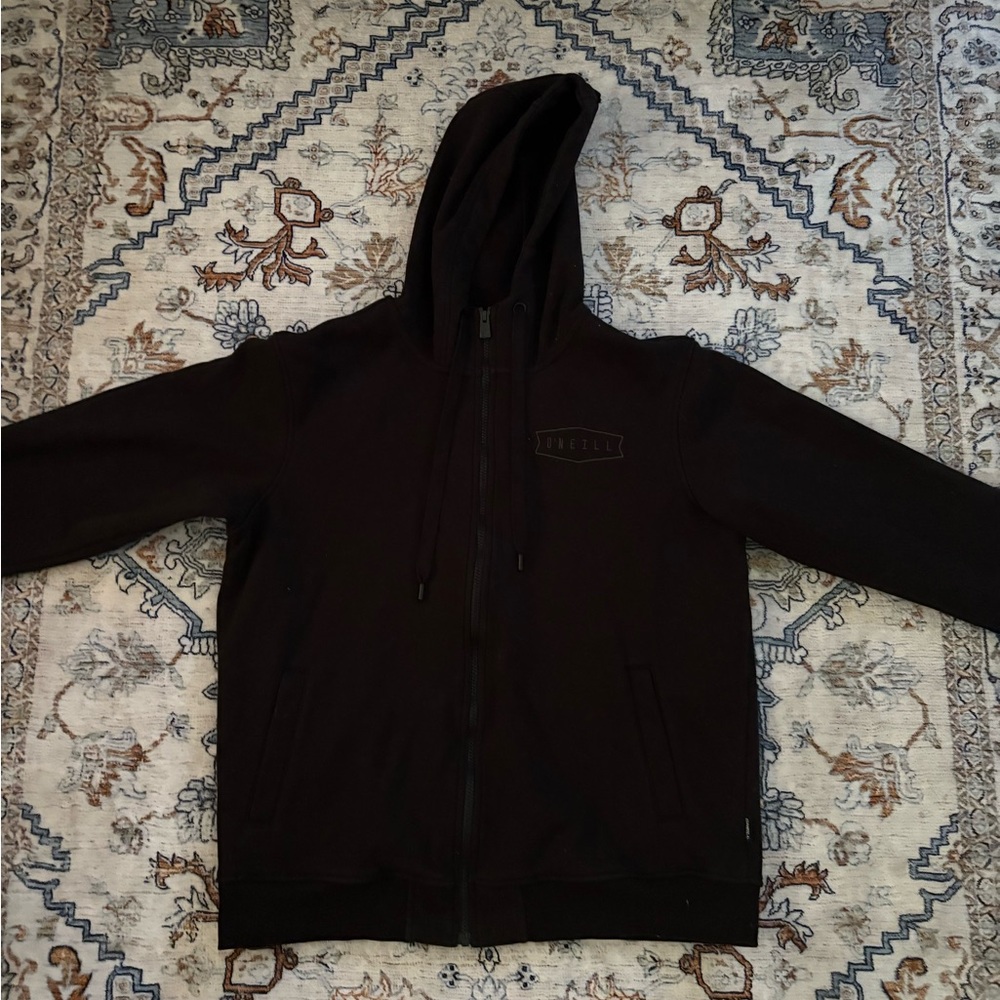 O'Neill Black Zip Up Hoodie Sweater